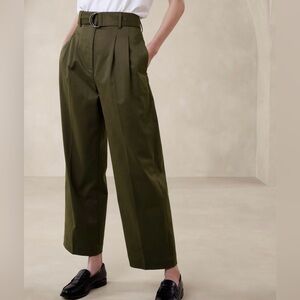 NWT Banana Republic Pleated Wide Leg Chino
